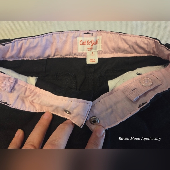Girls Black Pants Size 6 - Picture 4 of 11